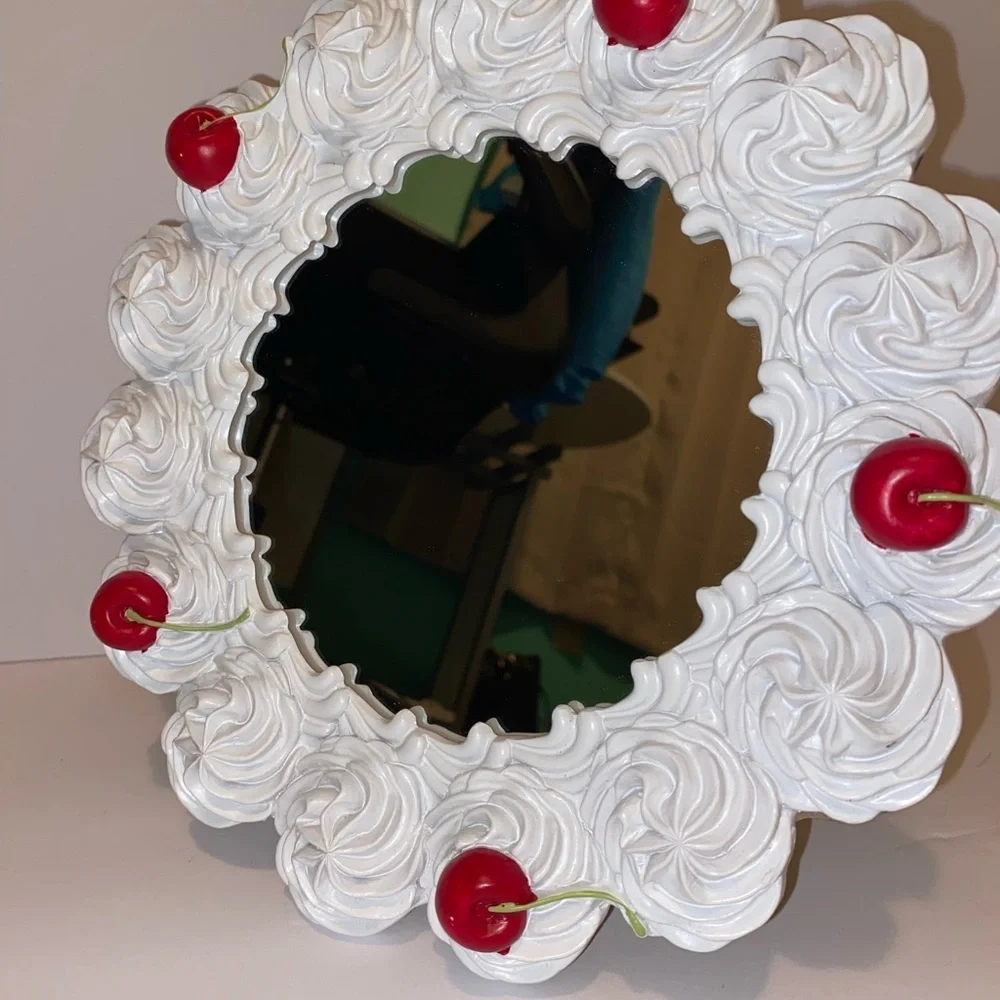 Whip Cream and Cherry Decorative Mirror, Cake Mirror